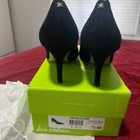 Sam Edelman Jordyn Pumps, Black Suede, Women's 7.5 M - Picture 3 of 7